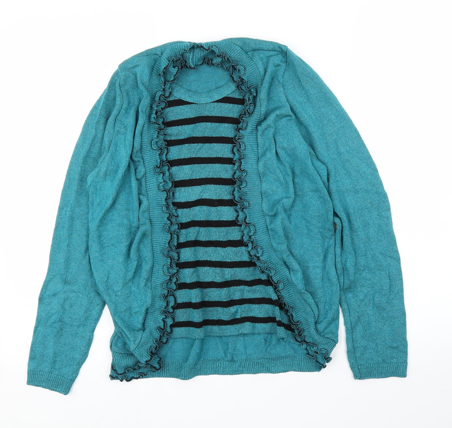 Womens UK Size M Lizzi Green Cardigan Jumper