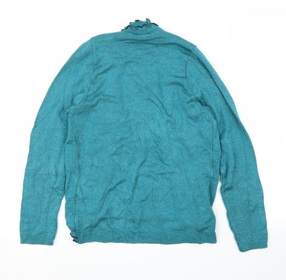 Womens UK Size M Lizzi Green Cardigan Jumper