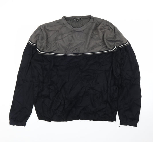 George Mens Black   Pullover Jumper Size M