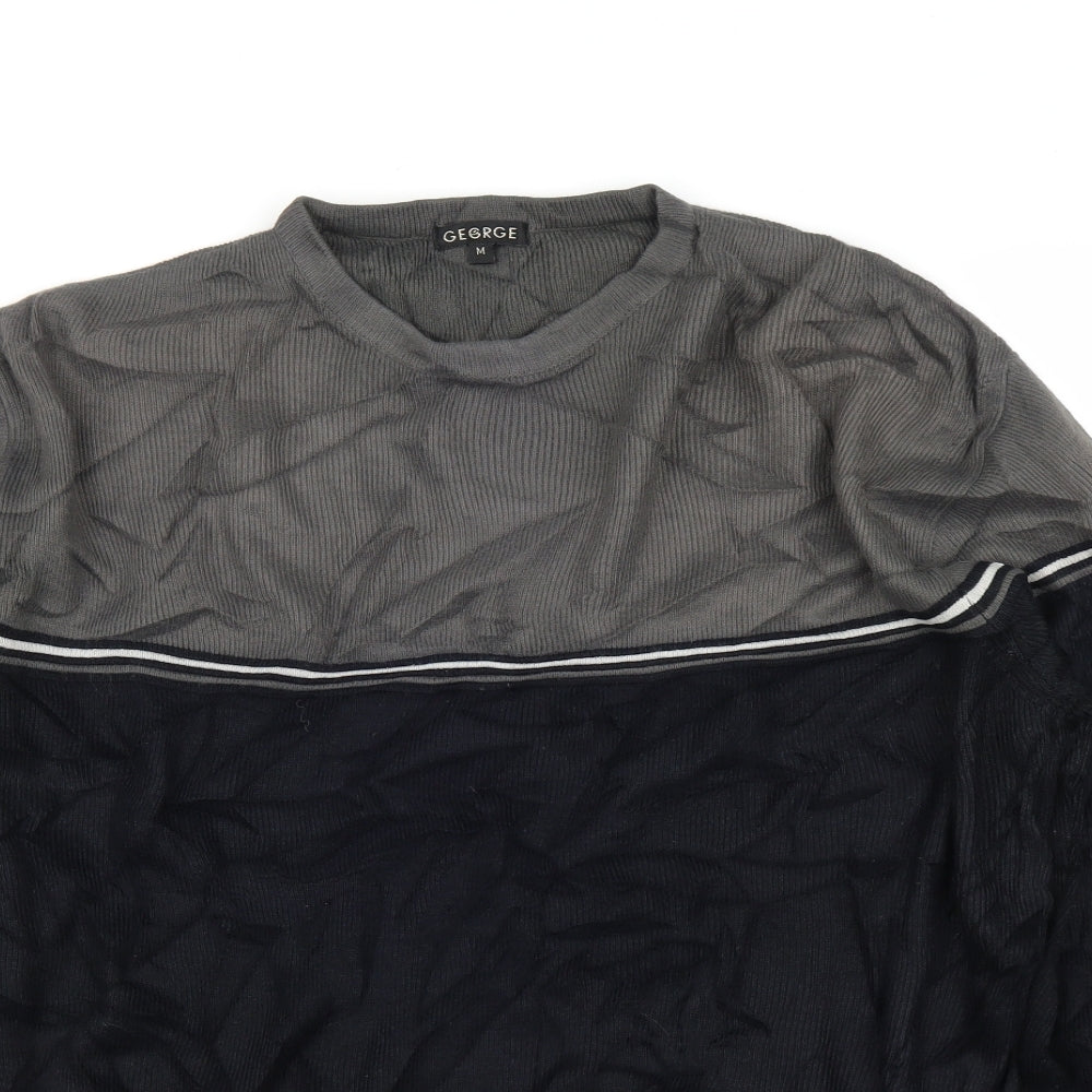 George Mens Black   Pullover Jumper Size M
