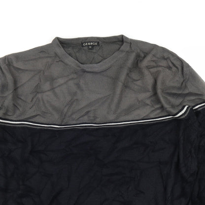 George Mens Black   Pullover Jumper Size M