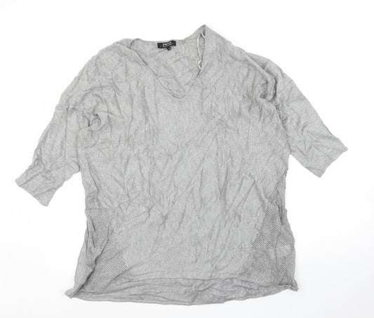 Papaya Womens Grey   Basic Blouse Size M