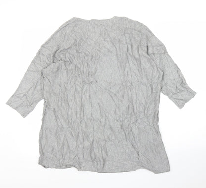 Papaya Womens Grey   Basic Blouse Size M