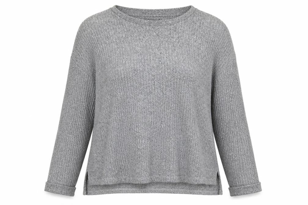 Womens UK Size L Primark Grey Basic Blouse