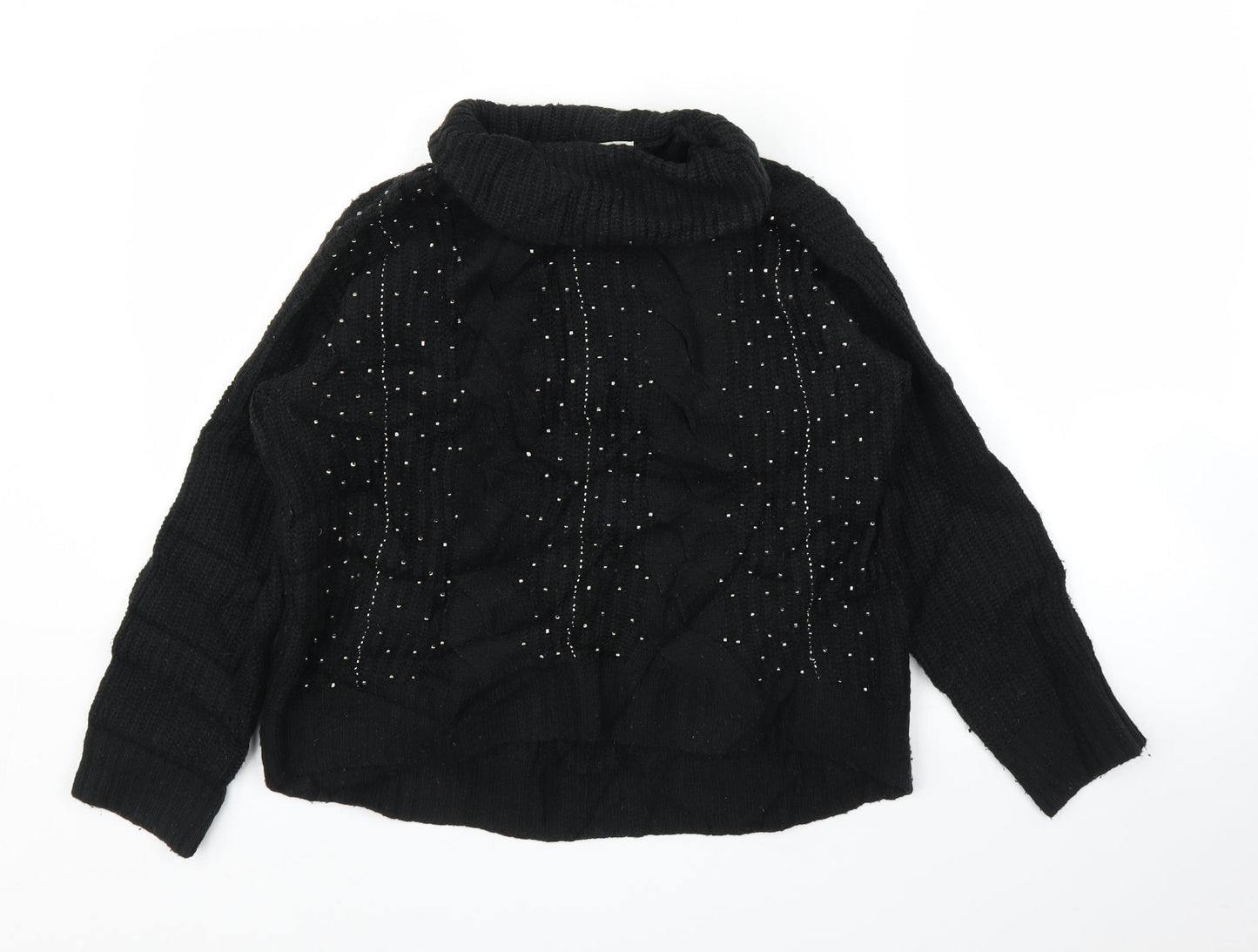 Womens UK Size 10 M&S Black Pullover Jumper