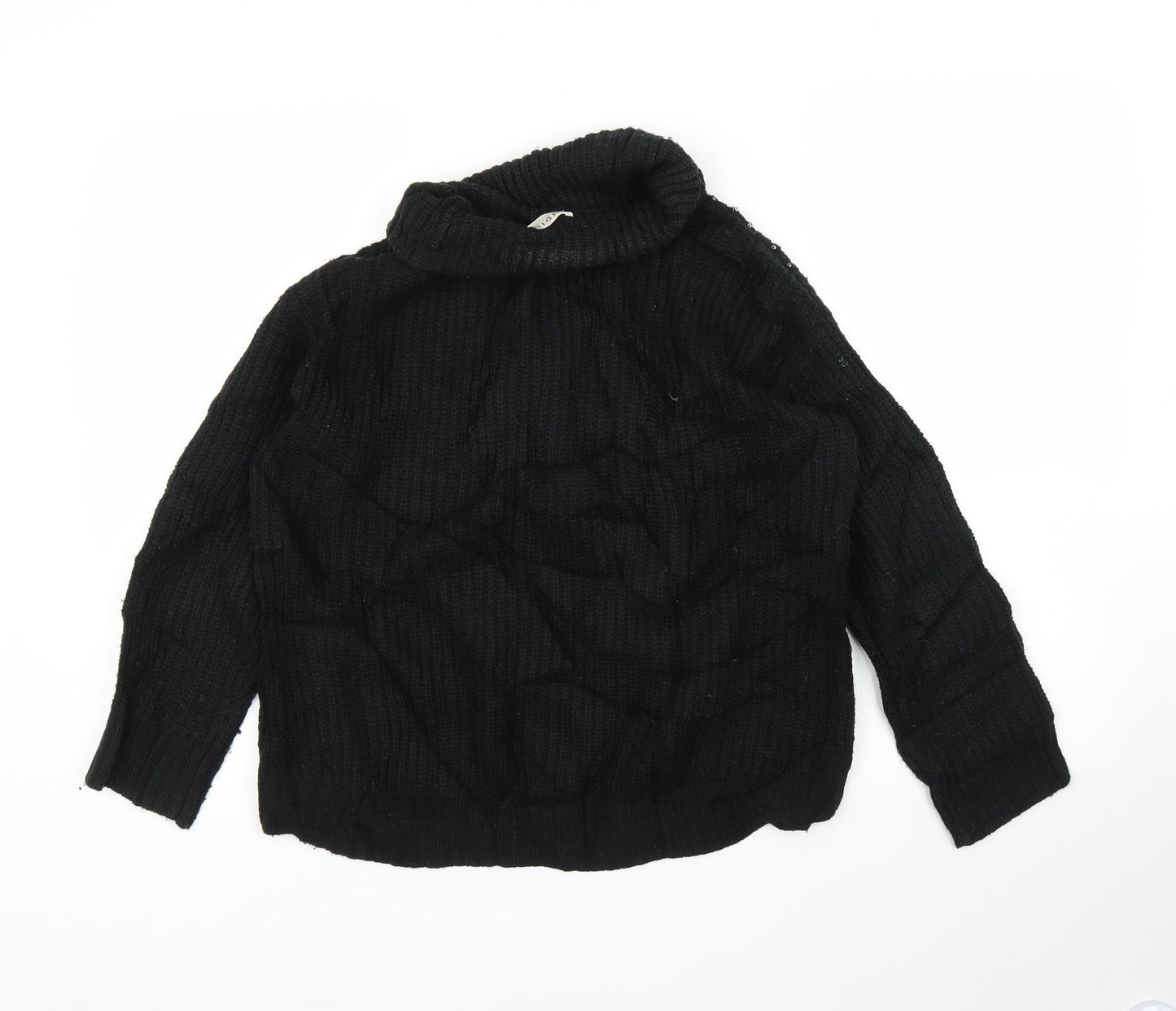 Womens UK Size 10 M&S Black Pullover Jumper