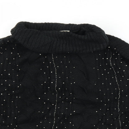 Womens UK Size 10 M&S Black Pullover Jumper