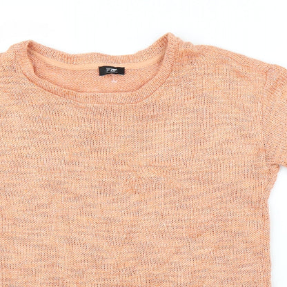 F&F Womens Orange   Basic T-Shirt Size S