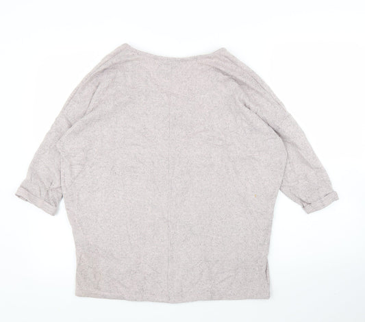 Womens UK Size S New Look Pink Basic Blouse