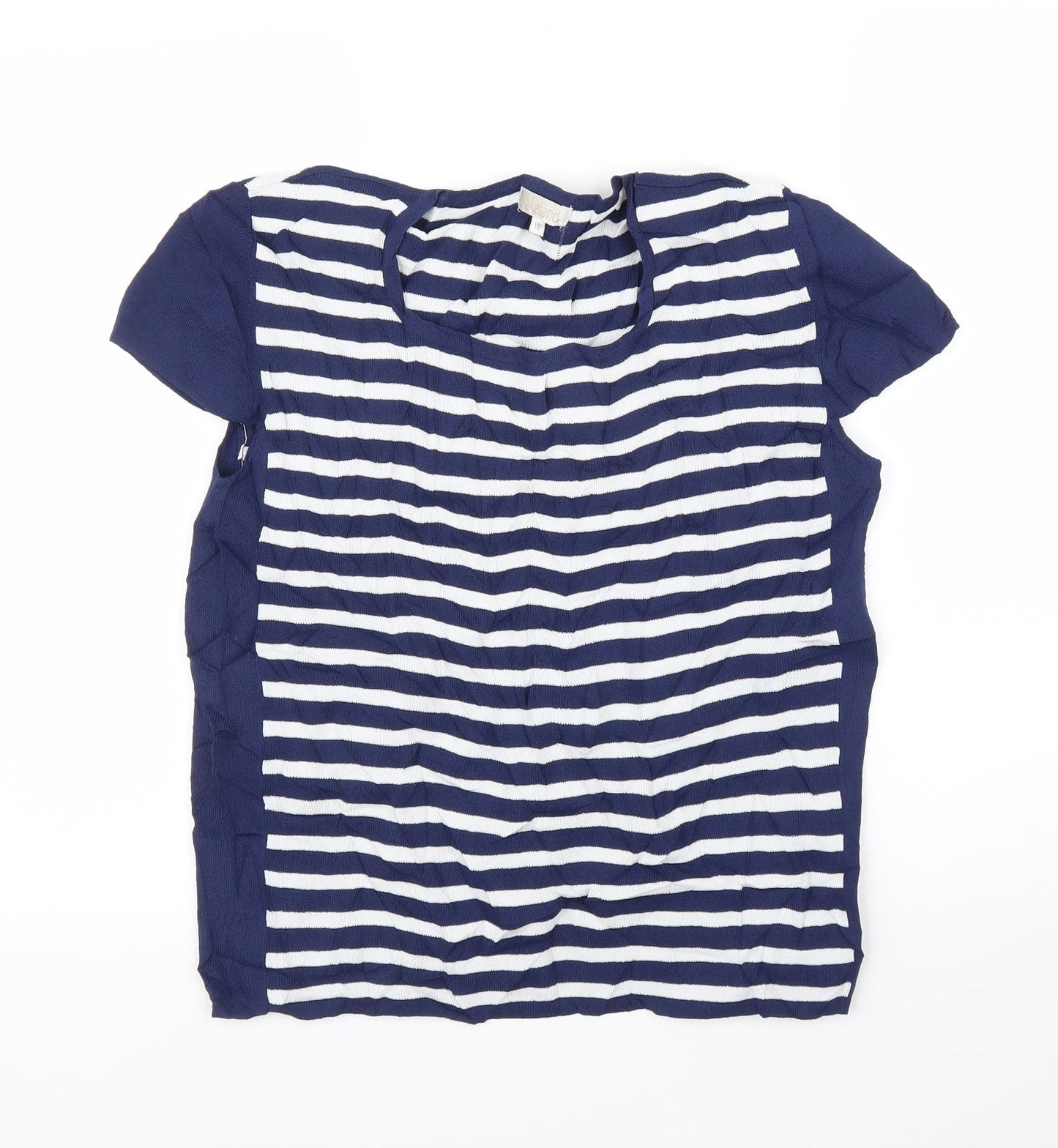 Womens UK Size M Lakeland Blue Basic T-Shirt