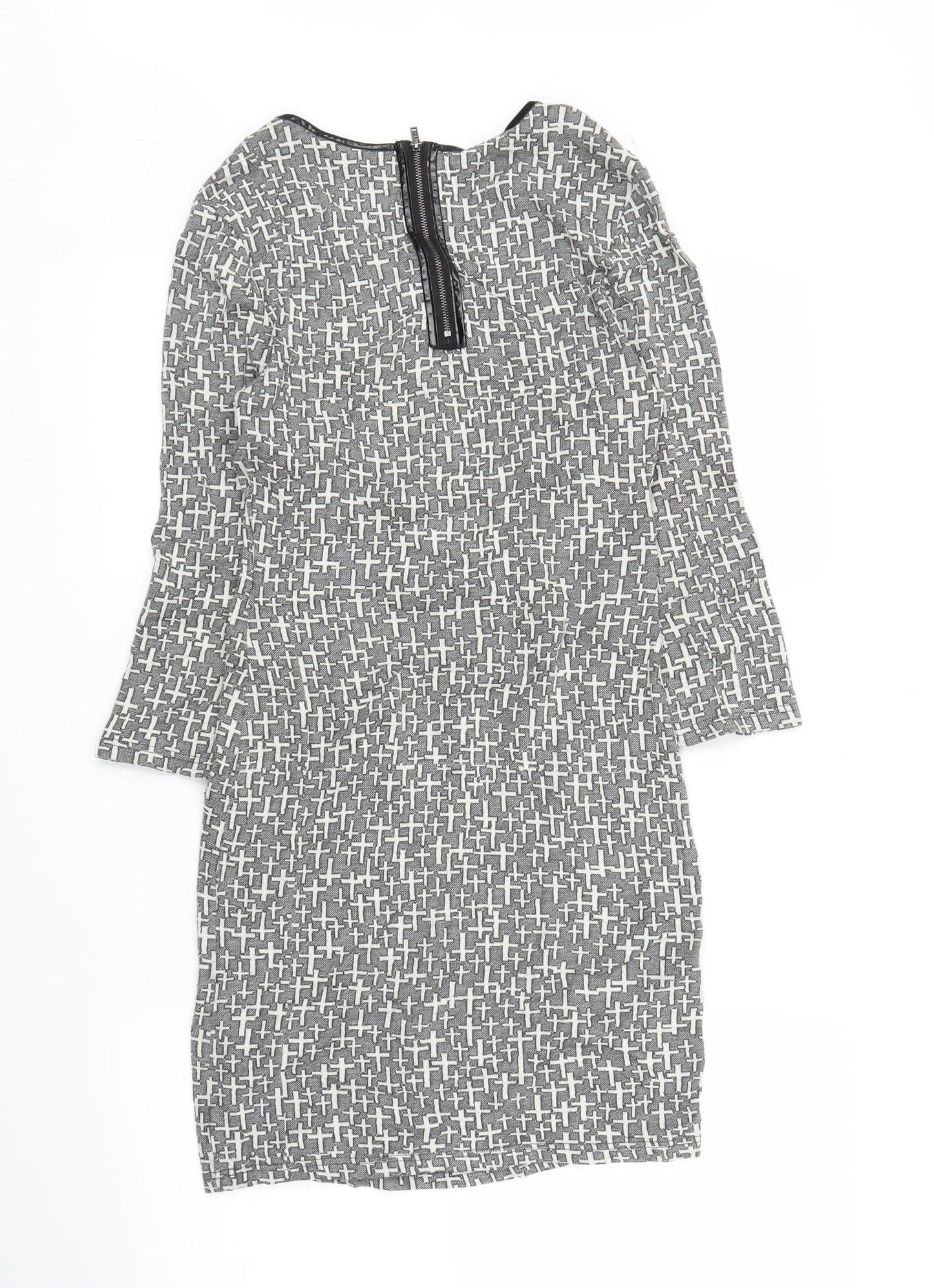 Topshop Womens Grey   A-Line  Size 12