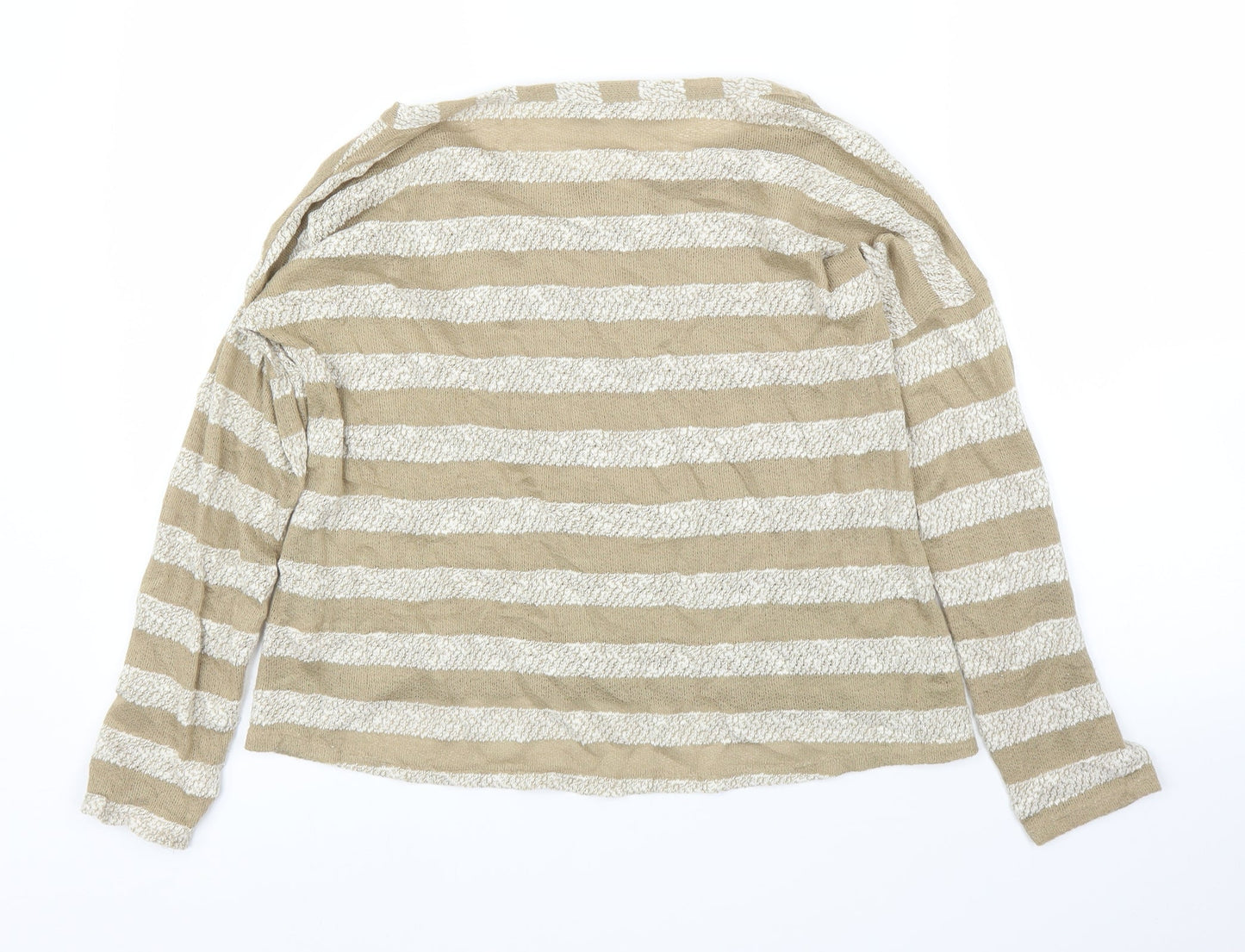 Primark Womens Beige Striped  Basic Blouse Size 12