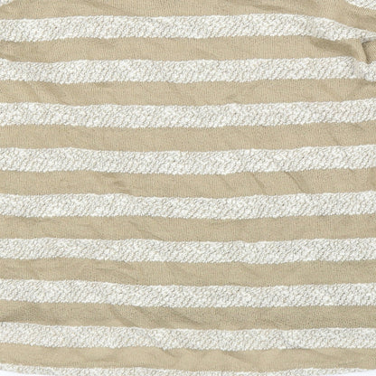 Primark Womens Beige Striped  Basic Blouse Size 12