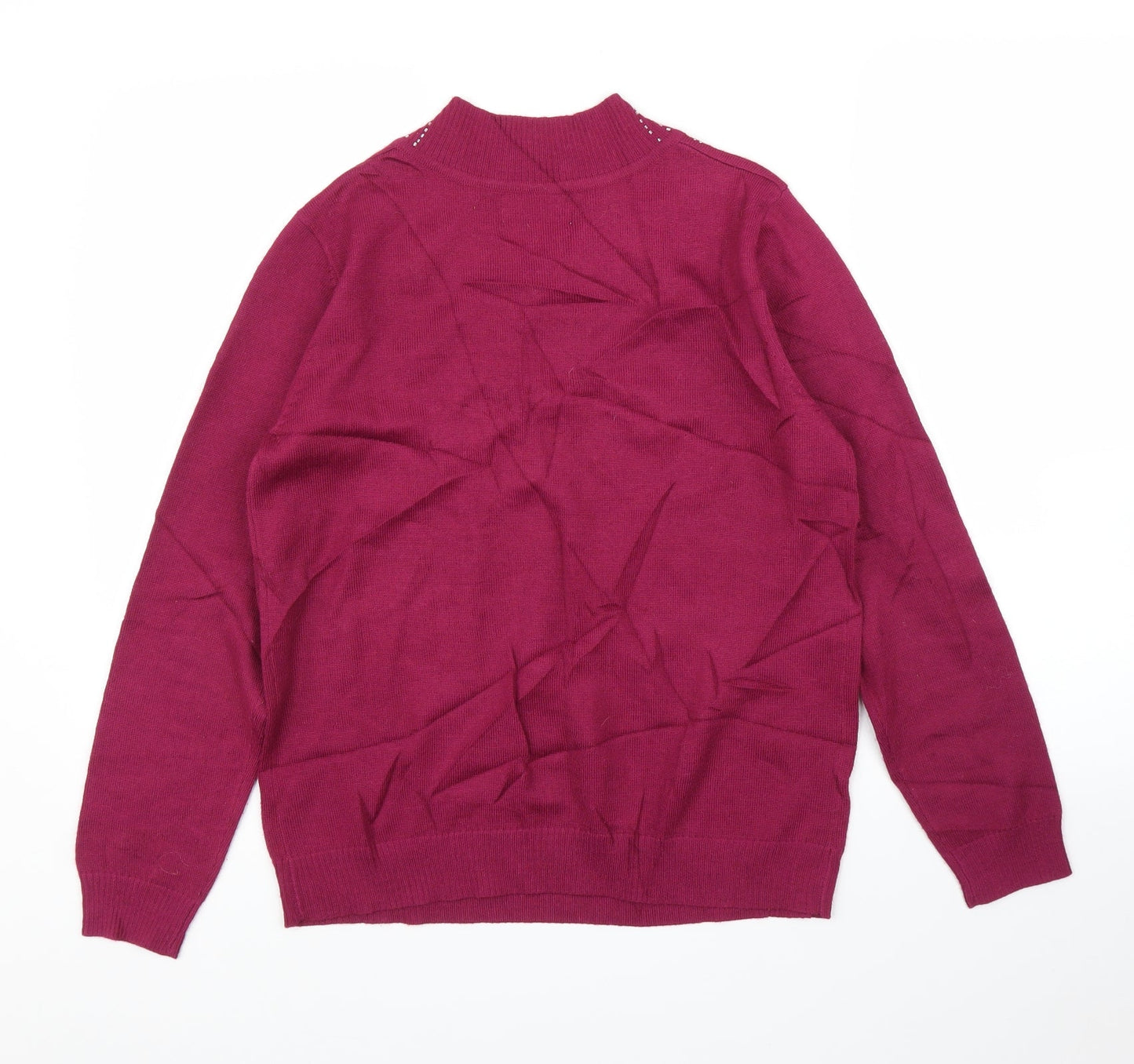 Womens UK Size 14 Afibel Purple Pullover Jumper