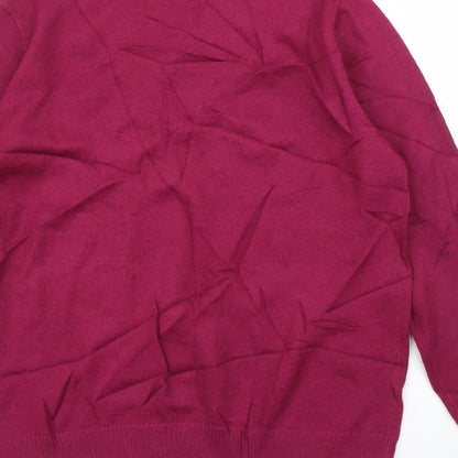 Womens UK Size 14 Afibel Purple Pullover Jumper