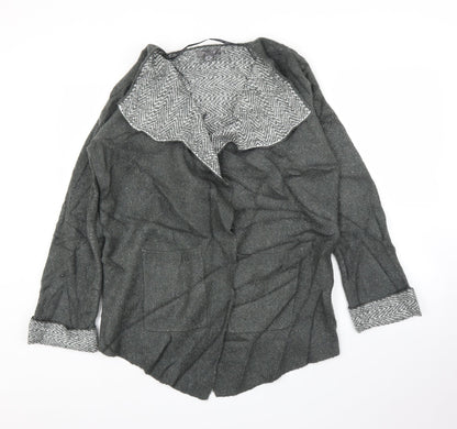 Primark Womens Grey   Cardigan Jumper Size 8