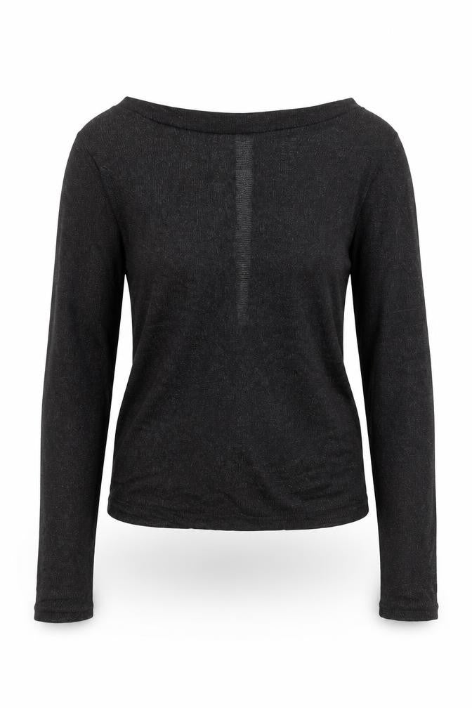 Womens UK Size S H&M Black Basic Blouse