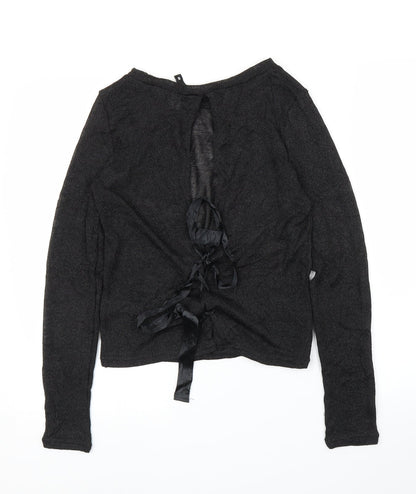 Womens UK Size S H&M Black Basic Blouse