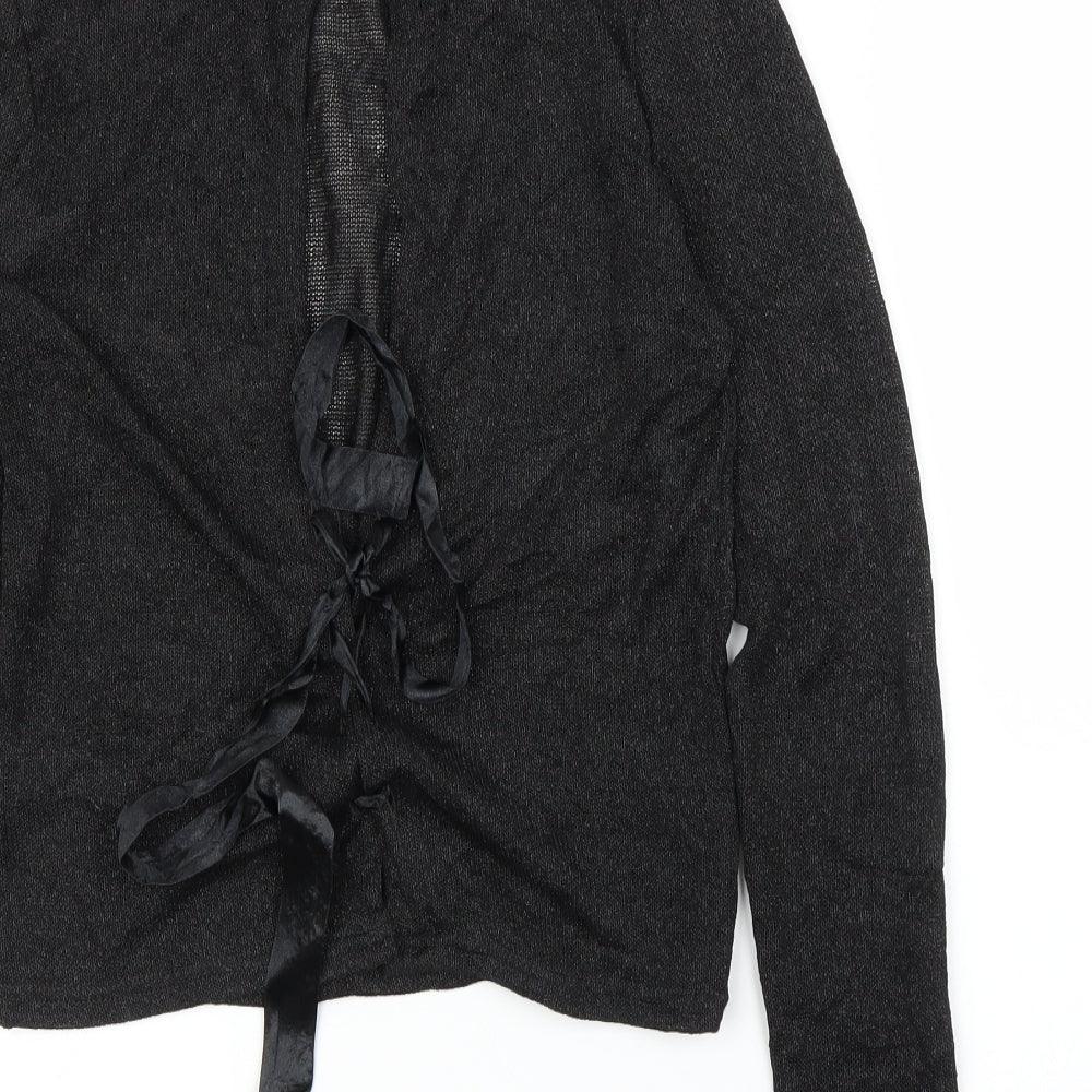 Womens UK Size S H&M Black Basic Blouse