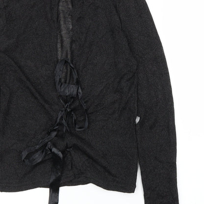 Womens UK Size S H&M Black Basic Blouse