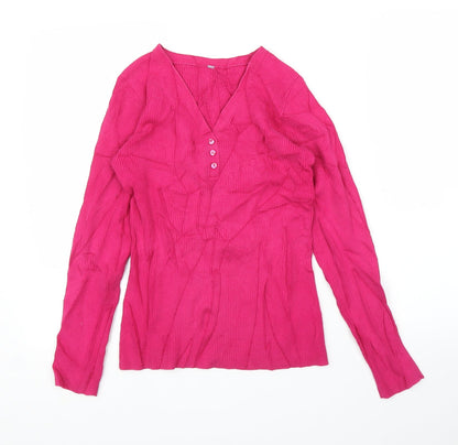 BHS Womens Pink   Pullover Jumper Size 12
