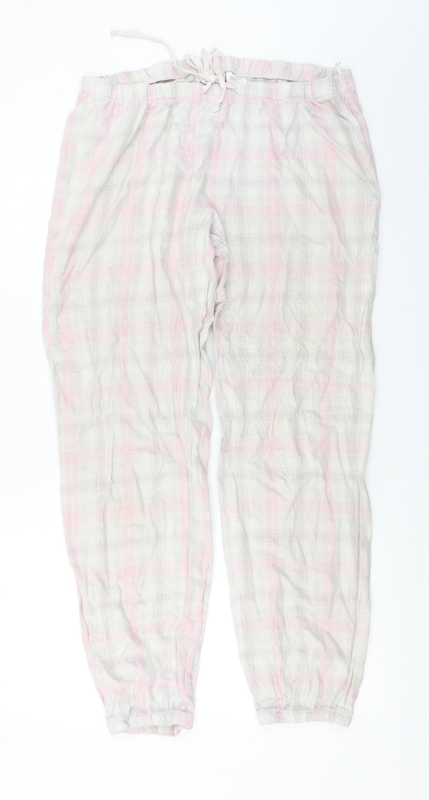 Womens UK Size M H&M Regular Fit  White Trousers