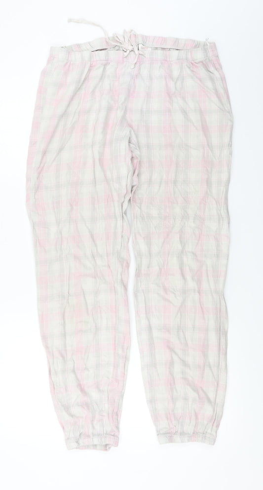Womens UK Size M H&M Regular Fit  White Trousers