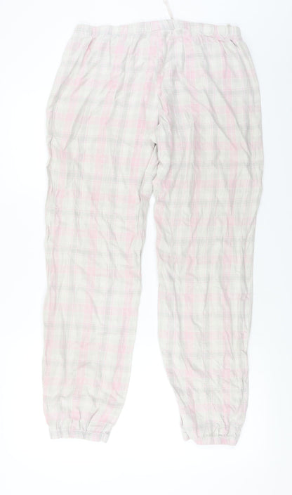 Womens UK Size M H&M Regular Fit  White Trousers