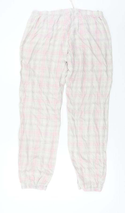 Womens UK Size M H&M Regular Fit  White Trousers