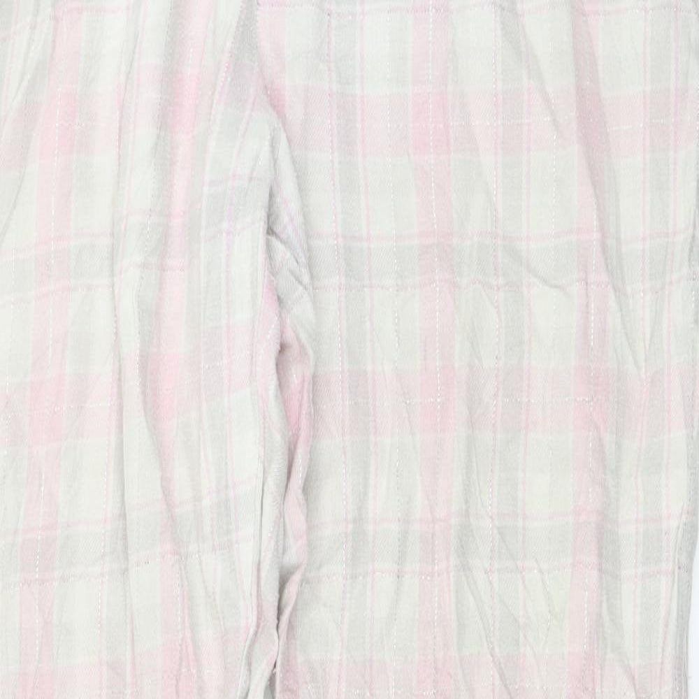 Womens UK Size M H&M Regular Fit  White Trousers