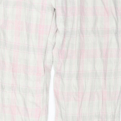 Womens UK Size M H&M Regular Fit  White Trousers