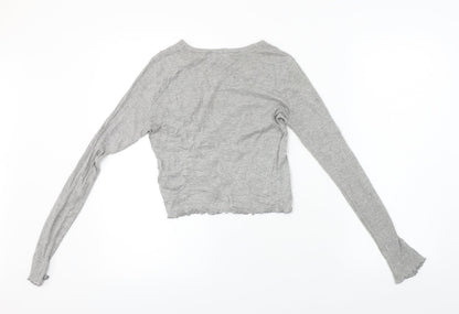 Topshop  Womens Grey   Basic T-Shirt Size 6