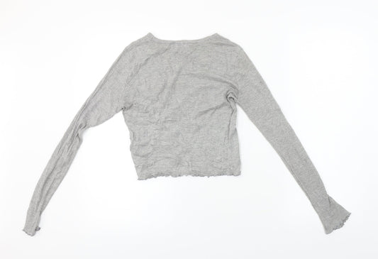 Topshop  Womens Grey   Basic T-Shirt Size 6