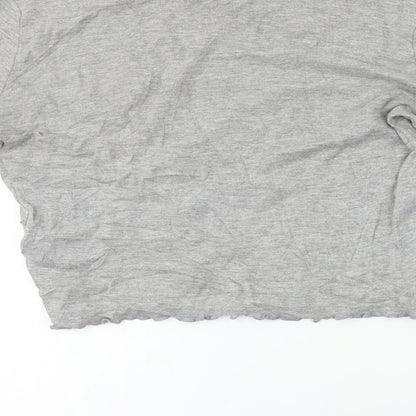 Topshop  Womens Grey   Basic T-Shirt Size 6