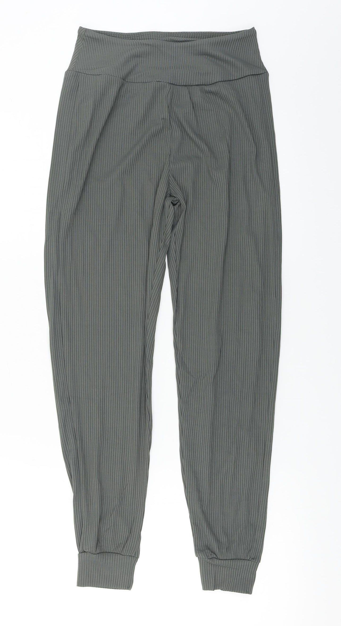 Womens UK Size M Preworn Regular Fit  Grey Trousers