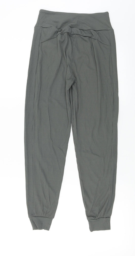Womens UK Size M Preworn Regular Fit  Grey Trousers