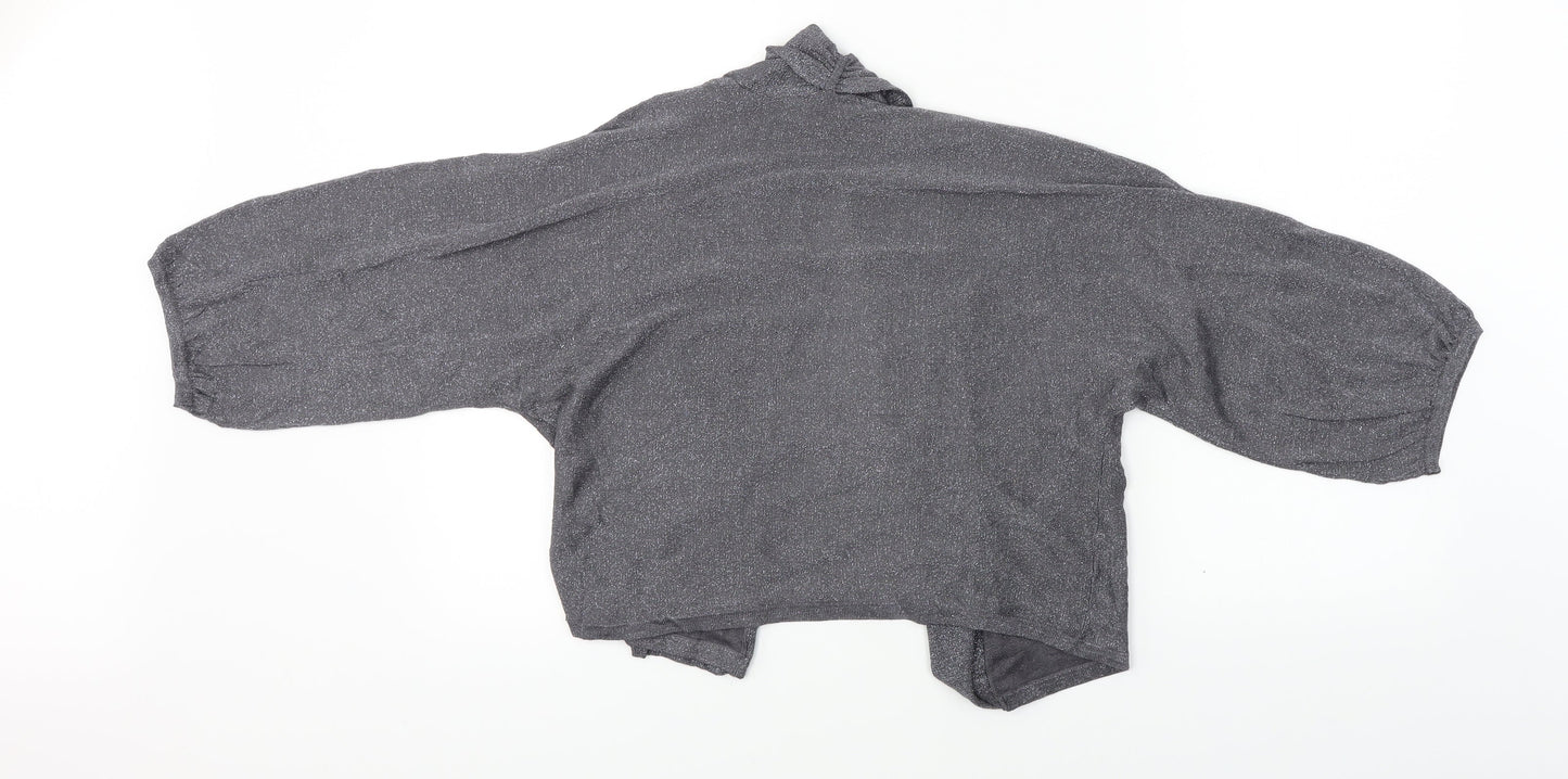 Womens UK Size 16 BHS Grey Cardigan Jumper