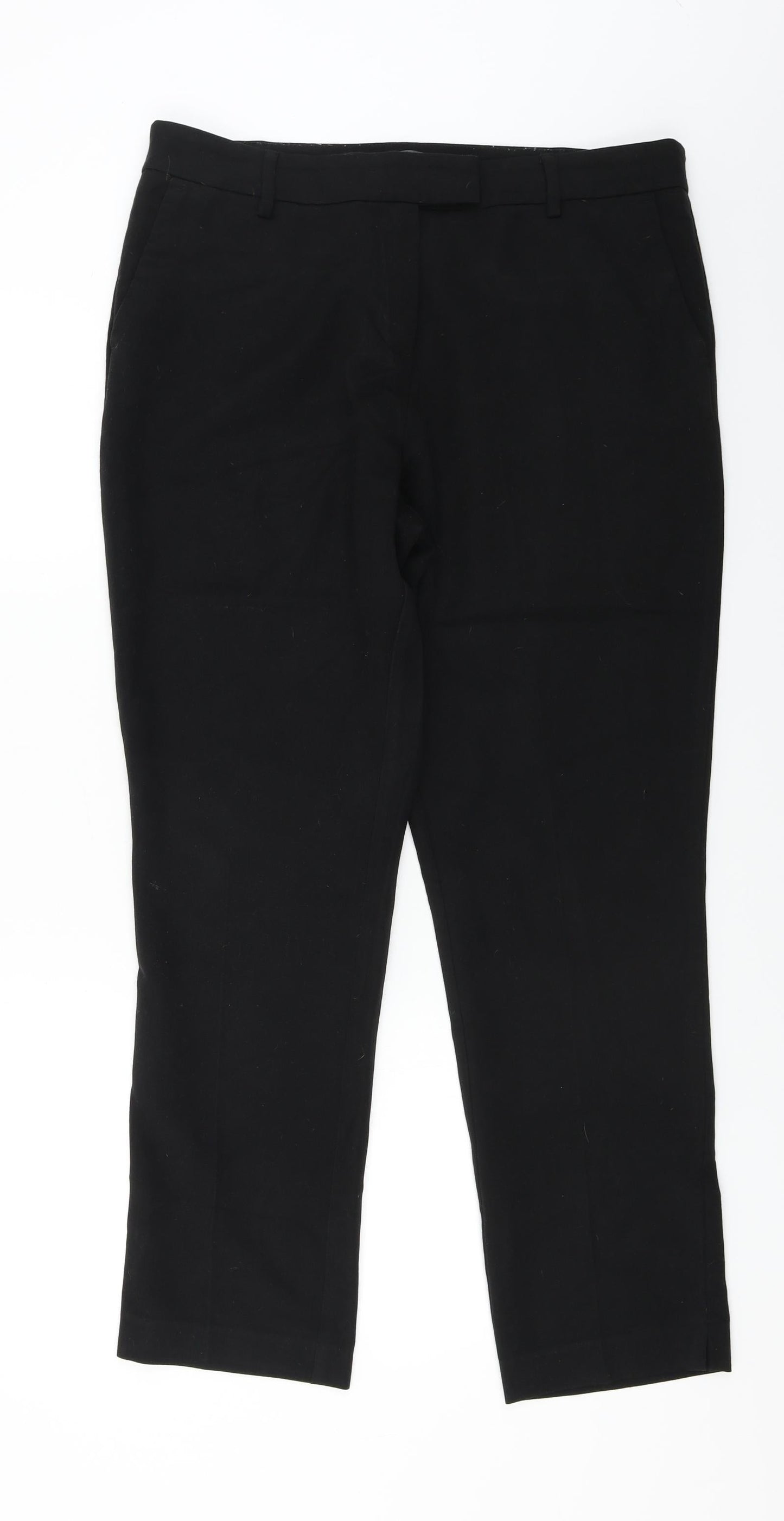 Womens UK Size 14 Papaya Regular Fit  Black Trousers