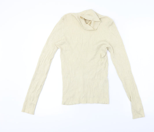 Womens UK Size M Only Beige Pullover Jumper