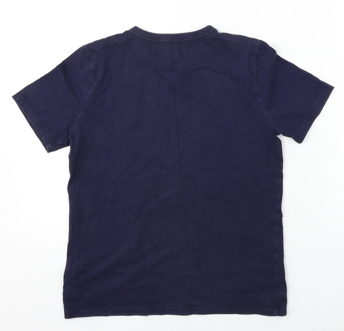 Back view of Gap girls’ blue basic t-shirt, size L