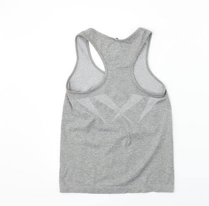 WORKOUT     Womens Grey   Basic T-Shirt Size 10