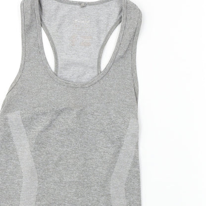 WORKOUT     Womens Grey   Basic T-Shirt Size 10