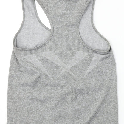 WORKOUT     Womens Grey   Basic T-Shirt Size 10