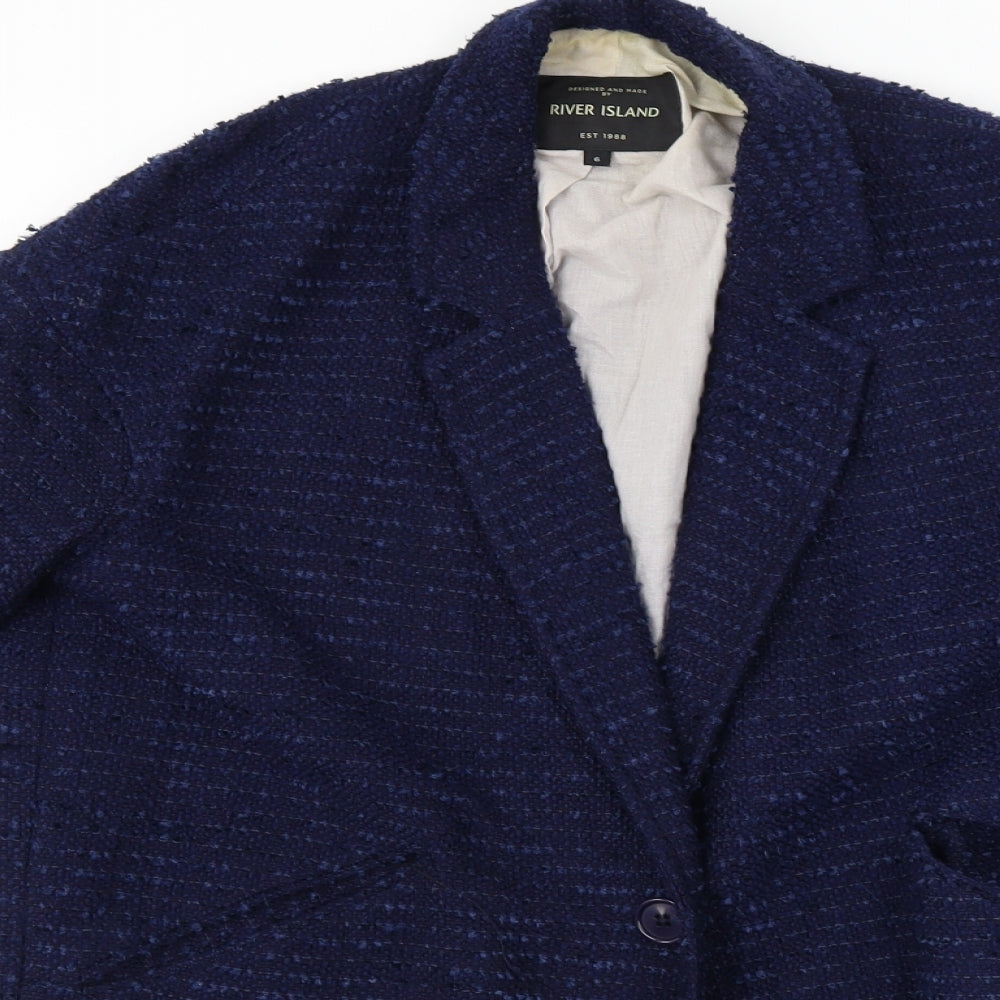 River Island  Womens Blue   Jacket Blazer Size 6