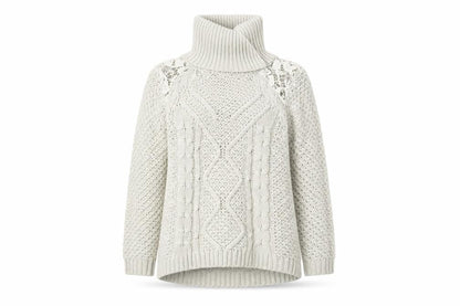 Womens UK Size M Preworn Beige Pullover Jumper