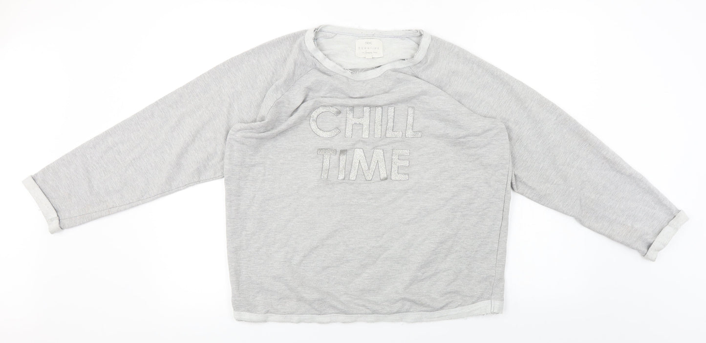 Womens UK Size M NEXT Grey Pullover Jumper