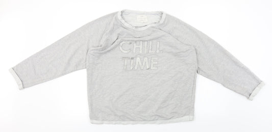 Womens UK Size M NEXT Grey Pullover Jumper
