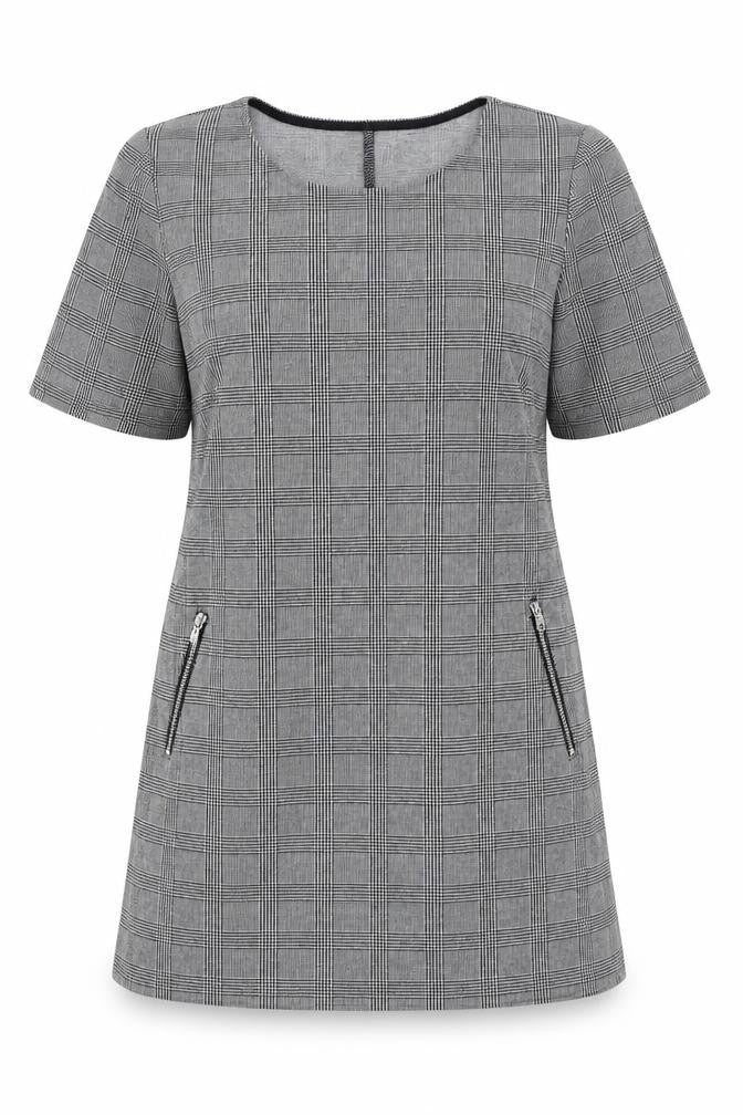 Papaya  Womens Grey Check  A-Line  Size 14