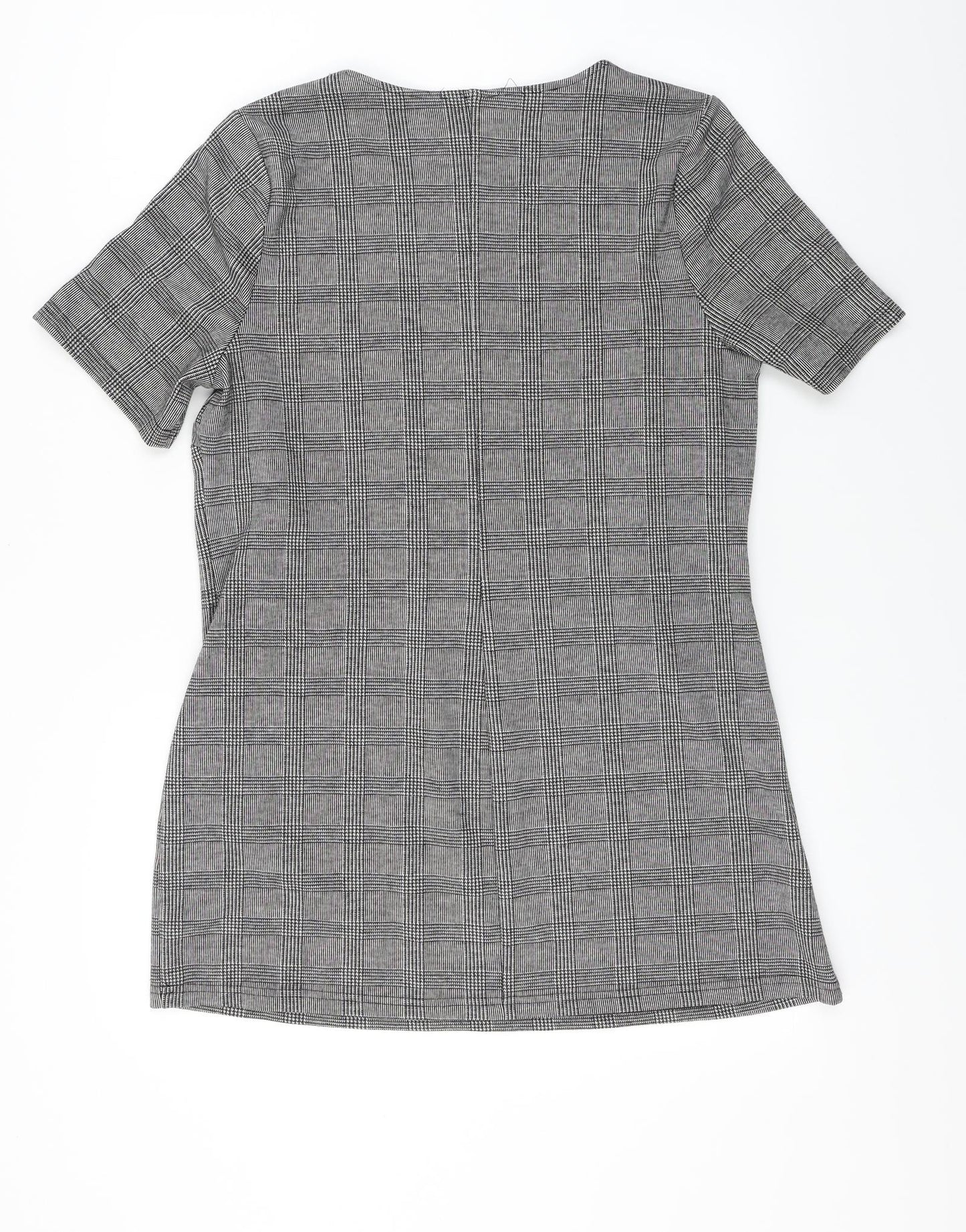 Papaya  Womens Grey Check  A-Line  Size 14