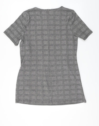 Papaya  Womens Grey Check  A-Line  Size 14